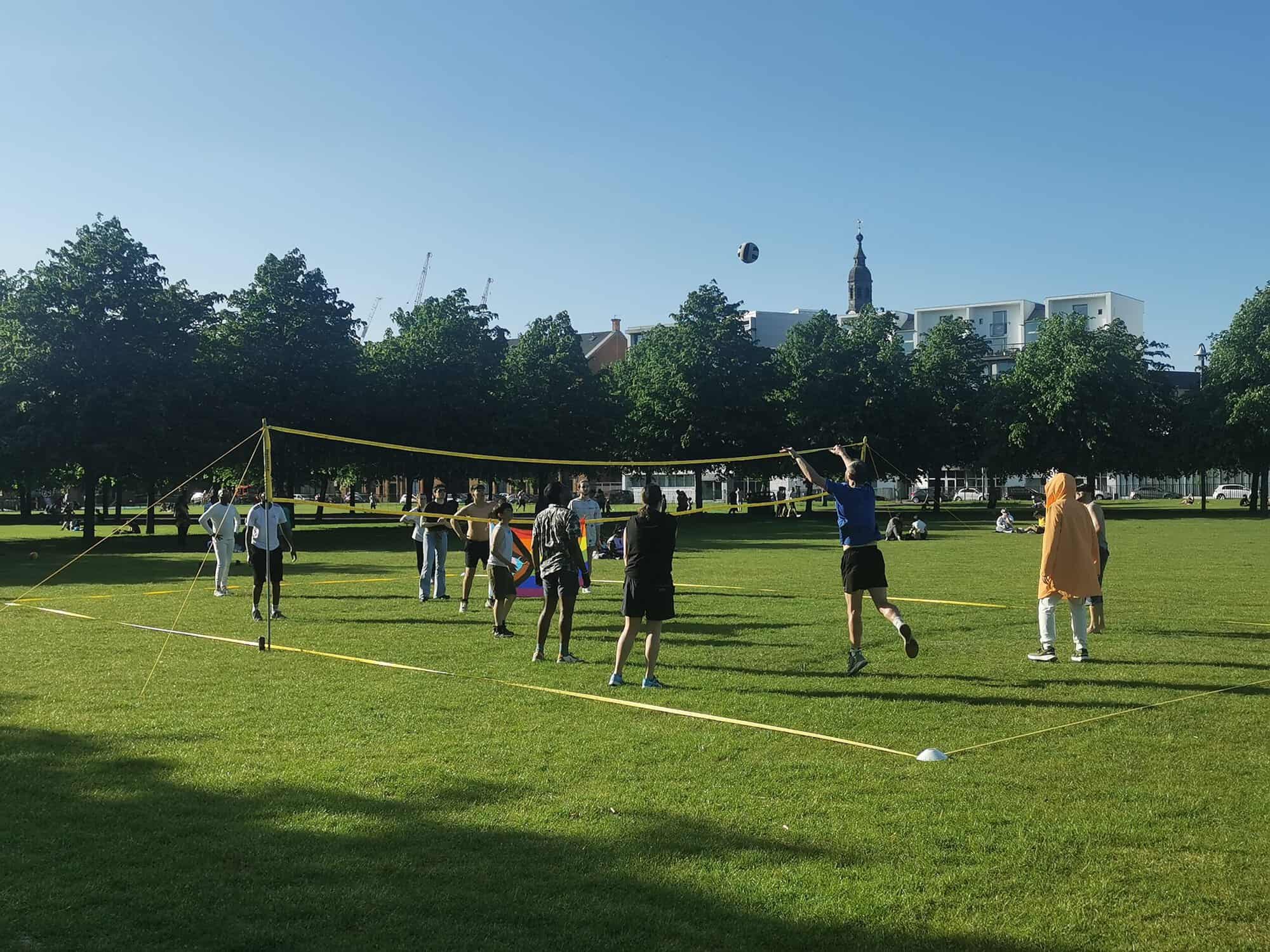 Photo shows a sports project in Glasgow supported by the wellbeing fund