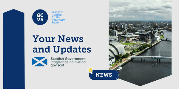 An image of Glasgow and the Scottish Government logo sit over a light grey banner