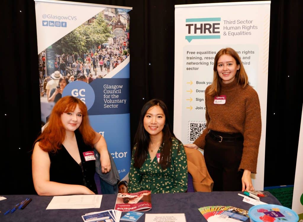 Image including some of the THRE team at an event