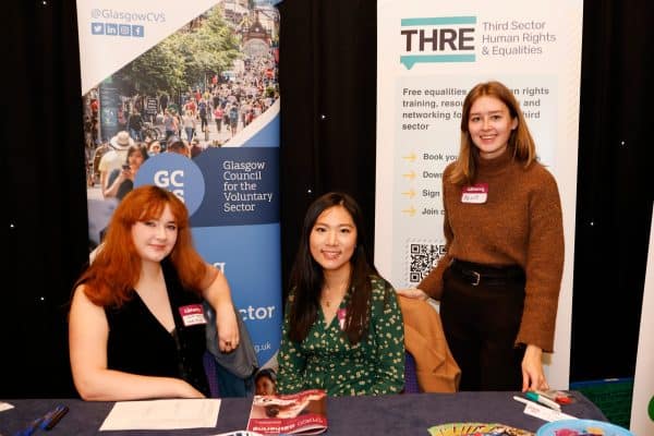 Image including some of the THRE team at an event