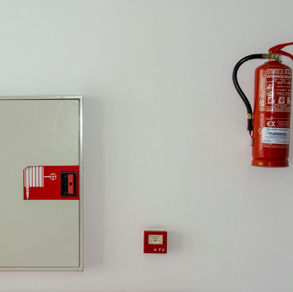 fire safety tools in an office