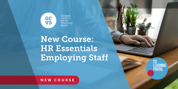 A light blue banner with TSI learning portal branding says new course