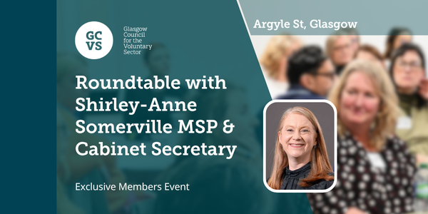 Event banner showing a meeting in the background and a headshot of the cabinet secretary